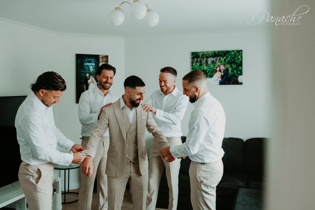 Wedding tailoring at Joseph Uzumcu Adelaide